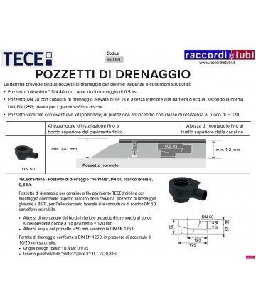 TECEdrainline Ablassschacht...
