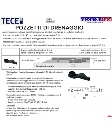 TECEdrainline Ablassschacht...