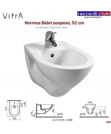WAND-BIDET VITRA NORMUS...