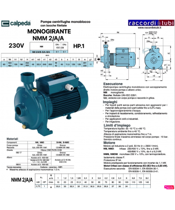 ELEKTROPUMPE CALPEDA HP.1...