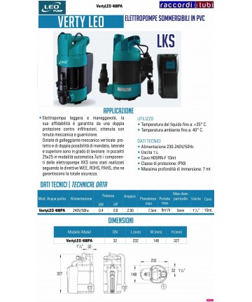 Tauchpumpe LEO PUMP LKS400PA