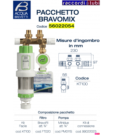 BRAVO MIX FILTER 3/4...