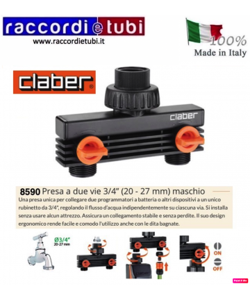 ZWEIWEGEANSLUSS CLABER MIT...