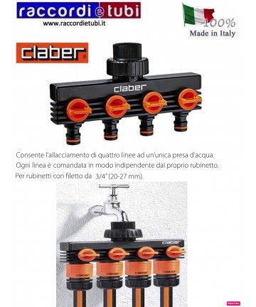 VIERWEGE-STECKDOSE CLABER...