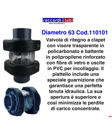 RÜCKSCHLAGVENTIL PVC PLUS...