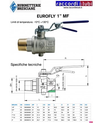 VALVOLA EUROFLY MF.1"...
