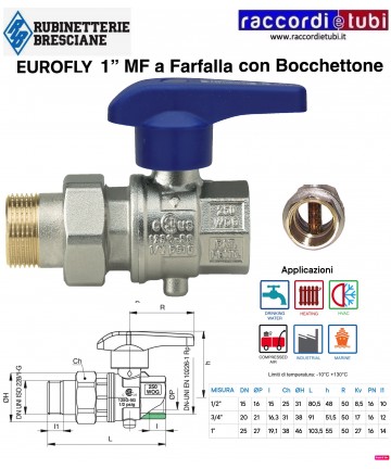 KUGELVENTIL EUROFLY 1" MF...