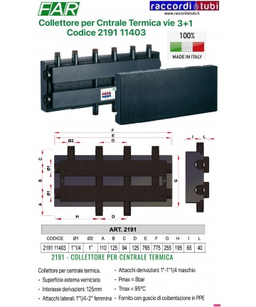 COLLETTORE FAR IN ACCIAIO 3...