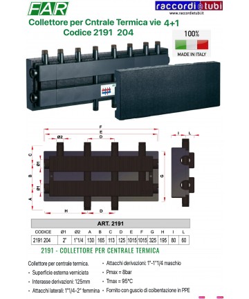 COLLETTORE FAR IN ACCIAIO 4...