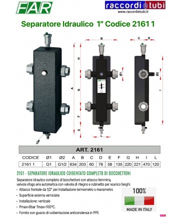 HYDRAULIKSEPARATOR FAR 1"...