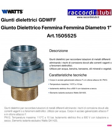 GIUNTO DIELETTRICO ACQUA...