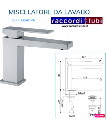 WASCHBECKENMISCHER QUADRO...