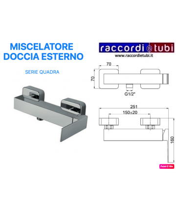 AUSSEN-DUSCHMISCHER QUADRA