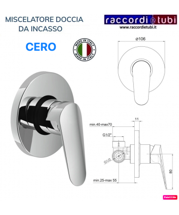 DUSCHMISCHER CERO EINBAU