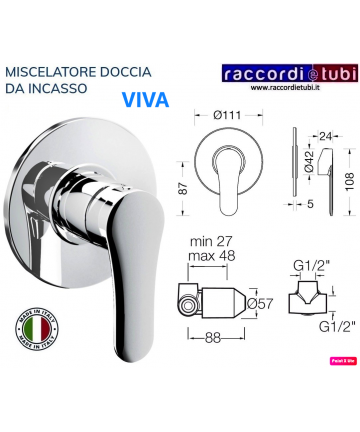 EINBAU-DUSCHMISCHER VIVA