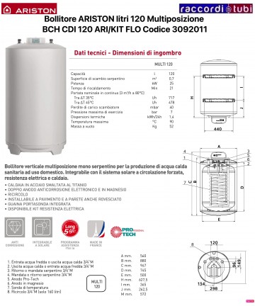 ARISTON MULTIPOSITION...