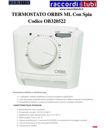 TERMOSTATO ORBIS ML CON...
