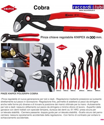 COBRA ZANGE KNIPEX 300