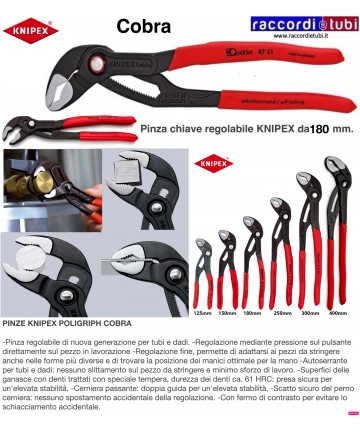 KNIPEX 180 COBRA ZANGE