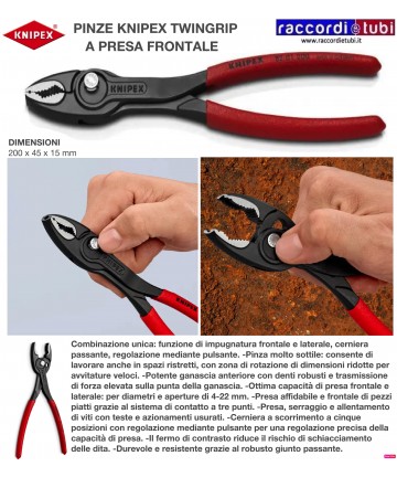 PINZETTE KNIPEX TWINGRIP...