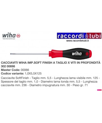 CACCIAVITE WIHA TAGLIO 5,5X125