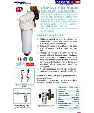 POLYPHOSPHATE DOSER MANTA...
