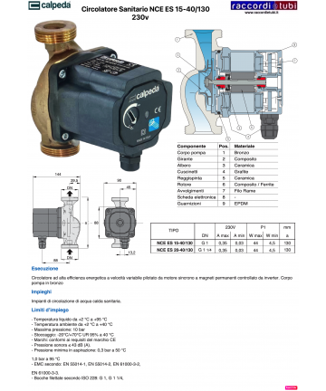 CIRCOLATORE CALPEDA...