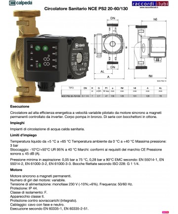 CIRCOLATORE CALPEDA...
