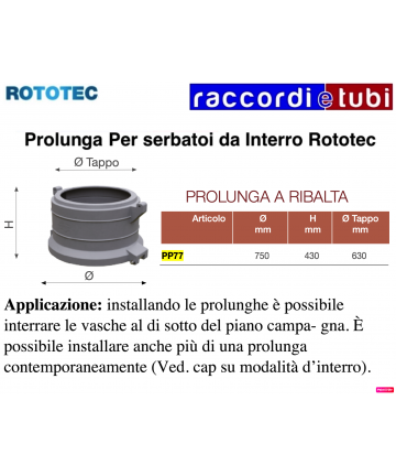 VERLÄNGERUNG FÜR ROTOTEC...