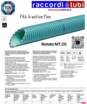 PVC SPIRALROHR Ø 50 MT.25...