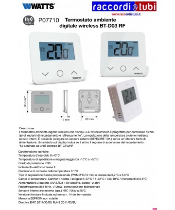 AMBIENTTHERMOSTAT WATTS...