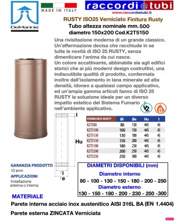 Rauchrohr De Marinis RUSTY...