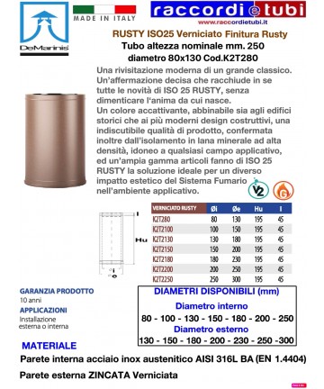 Rauchrohr De Marinis RUSTY...