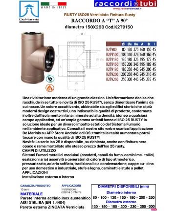 DE MARINIS RUSTY TE 150X200
