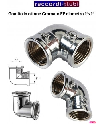 VERCHROMTE BRASSBIEGE 1''
