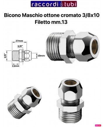 BICONO MASCHIO 3/8''x10mm...