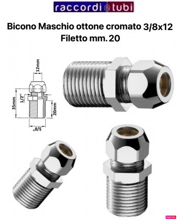 BICONO MÄNNLICH 3/8''x12mm...