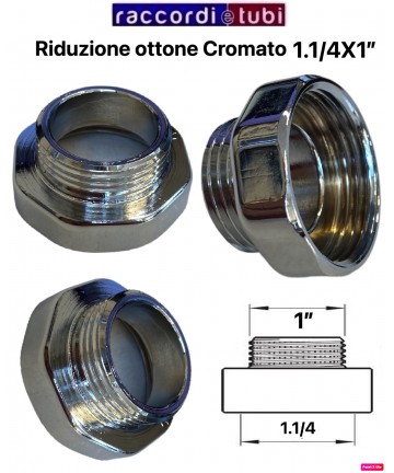 MANICOTTO OTTONE CROMATO MF...