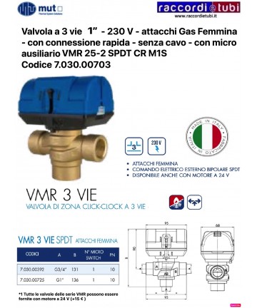ELEKTROVENTIL MUT 3 WEGE 1"...