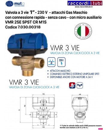 ELETTROVALVOLA MUT 3 VIE 1"...