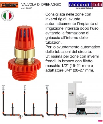 VALVOLA DI DRENAGGIO CLABER...