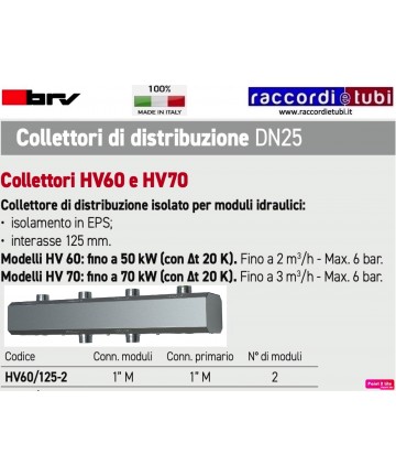 COLLETTORE BRV DN25 PER  2...