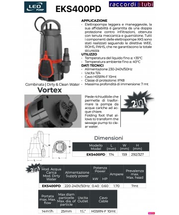 ELEKTROPUMPE LEO PUMP...