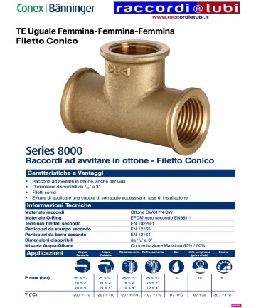 TE GEWINDEKONUS 1.1/4 IN BRASS