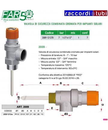 VALVOLA SICUREZZA COMBINATA...