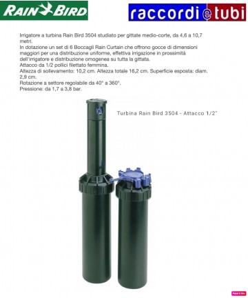 REGENSPENDER RAIN BIRD 3504 PC