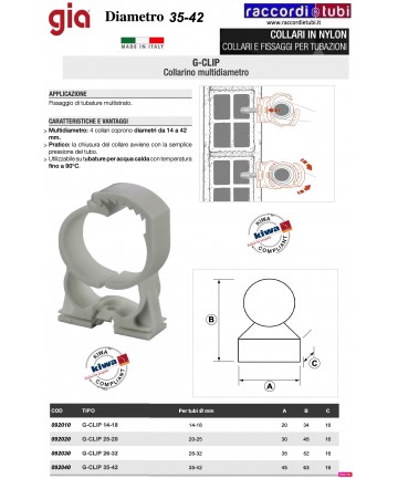 HALSBAND GIA G-CLIP 35*42