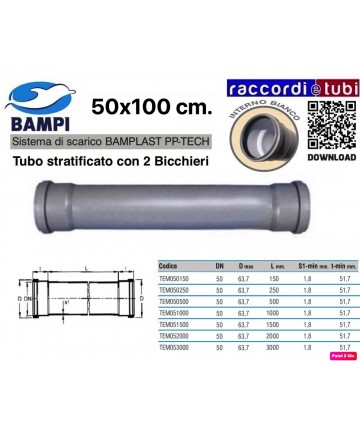 TUBO PP-TECH 2 BICCHIERI...