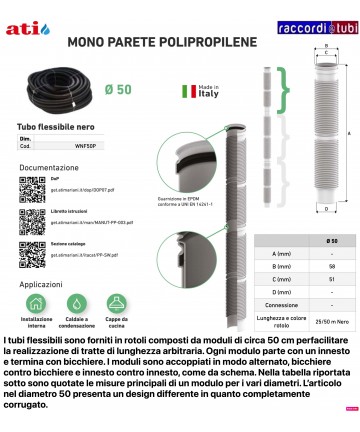 DURCHMESSER D50 WELLROHR PPS