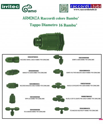 TAPPO IRRITEC 16 BAMBU'